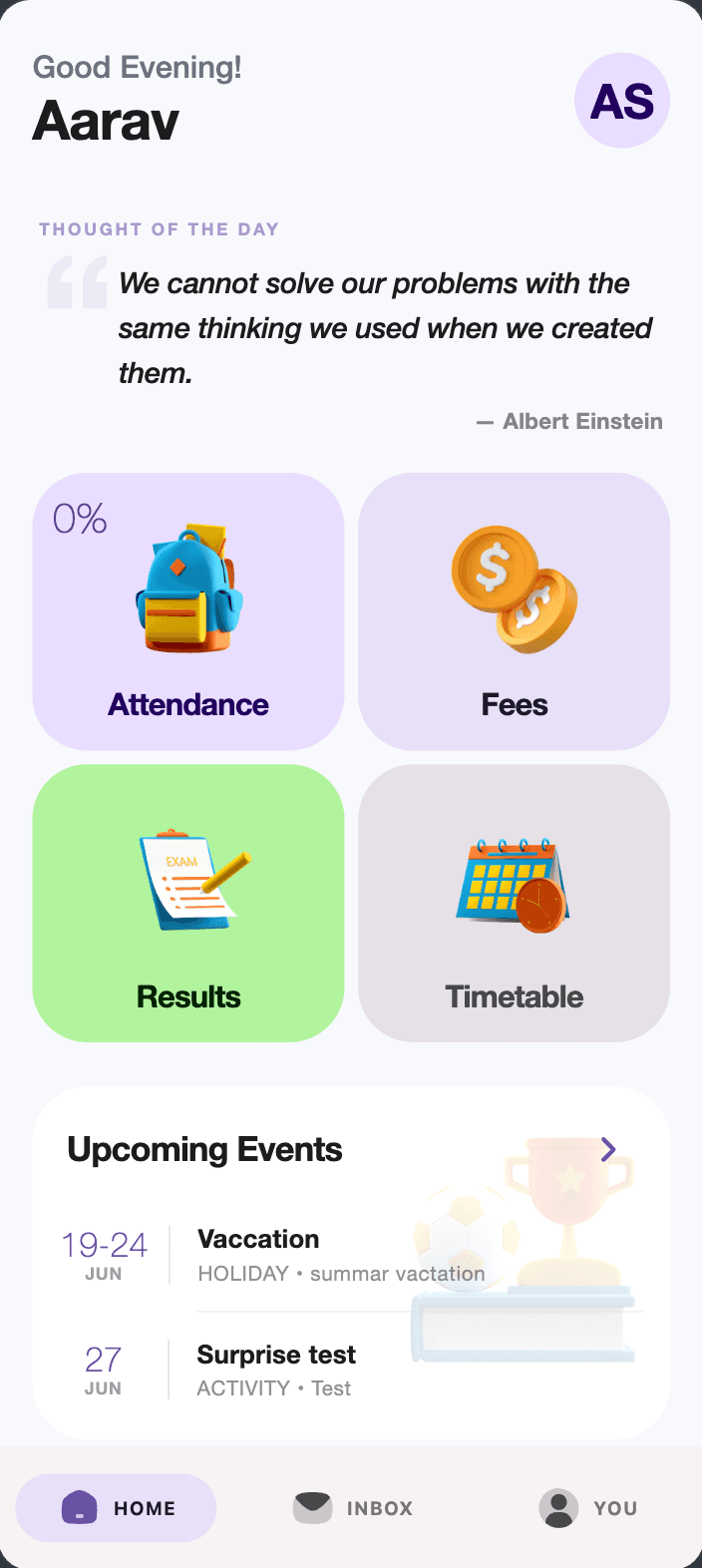 Student App Interface